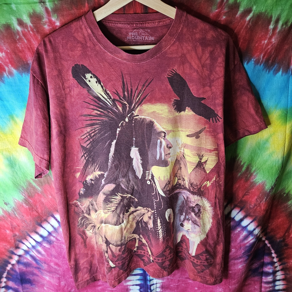 The Mountain 2008 Native American Graphic T-Shirt